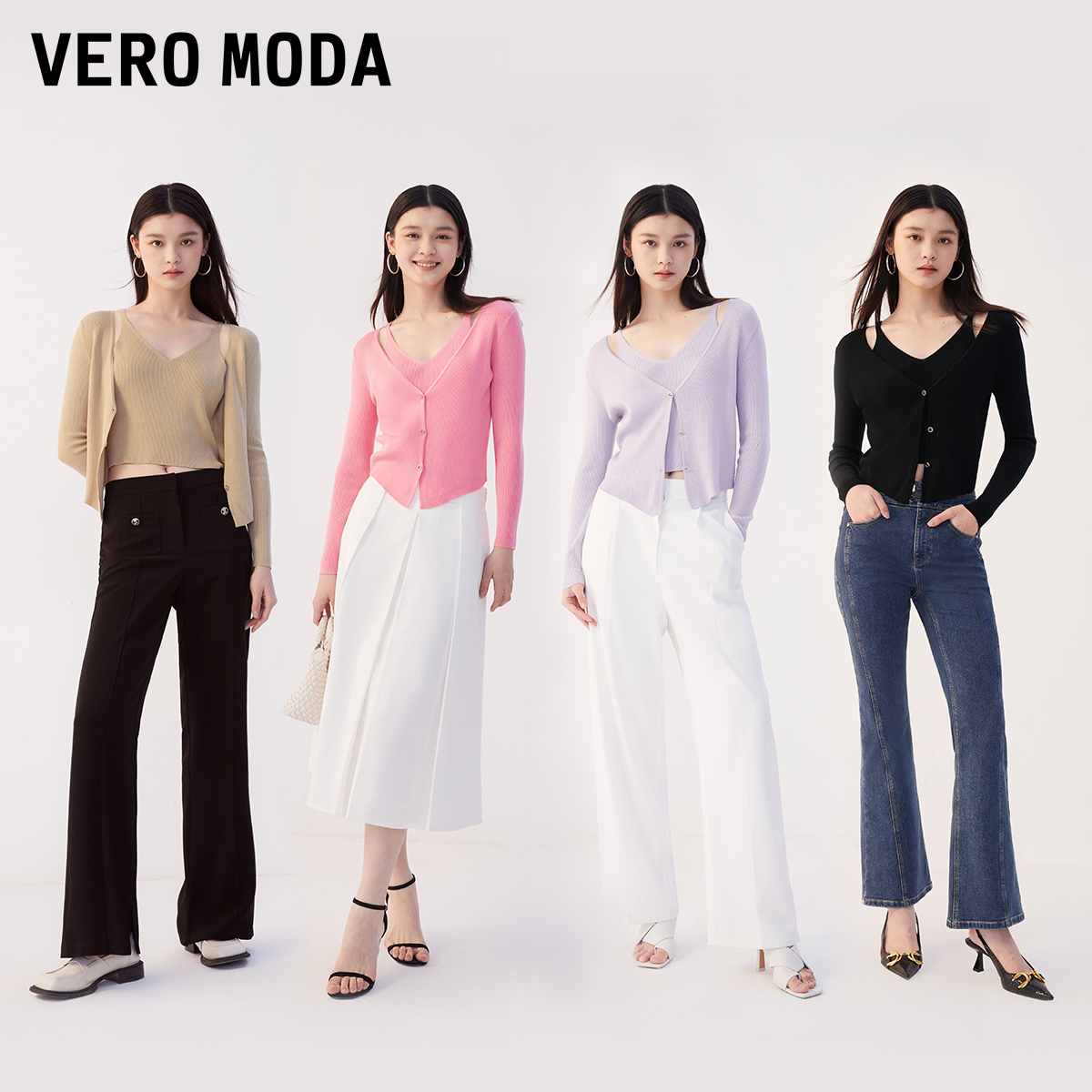 VeroModa假两件针织衫