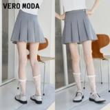 Vero moda, осенний короткий цветной пиджак классического кроя, костюм, мини-юбка, комплект, коллекция 2021, премиум класс