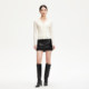 Vero Moda skirt 2025 spring new style small fragrant stitching sequined short skirt leather skirt 325111007