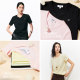 Vero Moda ເສື້ອທີເຊີດແມ່ຍິງ 26 ລະດູຮ້ອນທີ່ມີຄົນອັບເດດ: ແຂນສັ້ນແບບພື້ນຖານ
