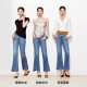 VeroModa Jeans ກັບ Rhinestone Cropped Boots