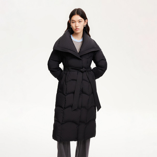 Women's VeroModa waist-cinching down jacket