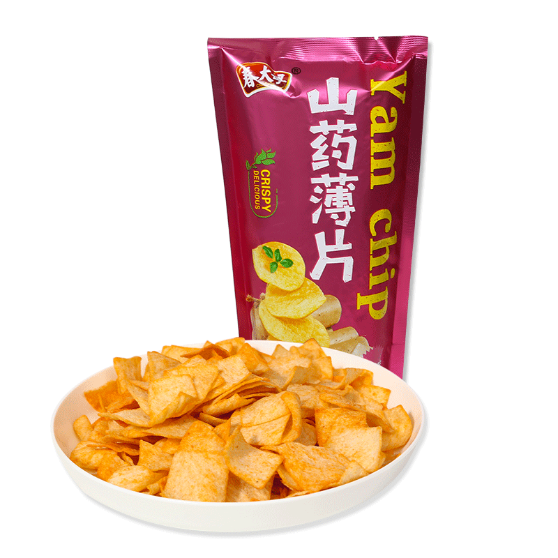 春大哥脆片薄片网红怀山药休闲薯片 不仔客食品膨化食品