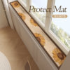 Sunflower window sill mat, bay window mat, narrow renovation window edge pad, water-absorbent protective mat, non-slip and dust-proof balcony decoration
