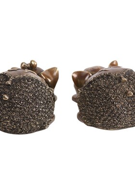 福字猪 金猪家居客厅装饰品摆设工艺品 铜财福对猪摆件