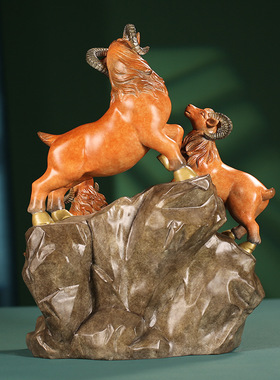 工厂直发铜三羊开泰摆件客厅家居工艺品乔迁礼品客厅玄关三阳开泰