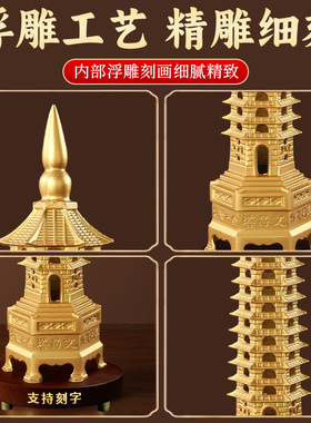 纯黄铜九层十三层书房