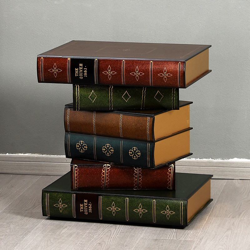 创意仿真书桌子落地装饰品摆件美式复古家用客厅边几茶几沙发边柜,淘宝优惠券,粉丝福利购,淘宝优惠卷