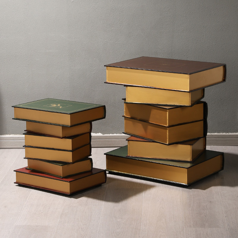 创意仿真书桌子落地装饰品摆件美式复古家用客厅边几茶几沙发边柜,淘宝优惠券,粉丝福利购,淘宝优惠卷