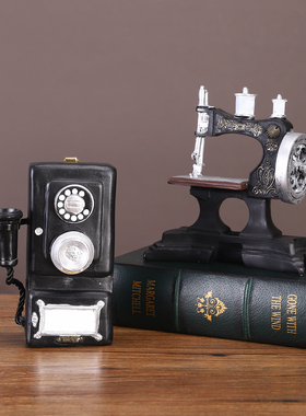 复古怀旧电话机老式照相机模型摆件家居客厅软装装饰品摄影道具