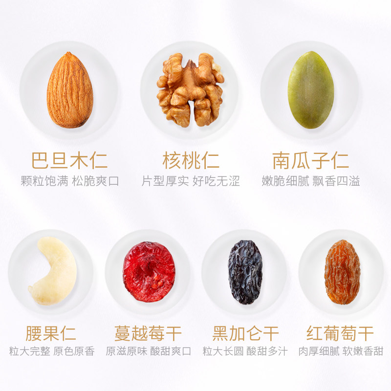 混合坚果 每日坚果新货原味烘焙500g罐装干果坚果孕妇零食坚果仁 图 5