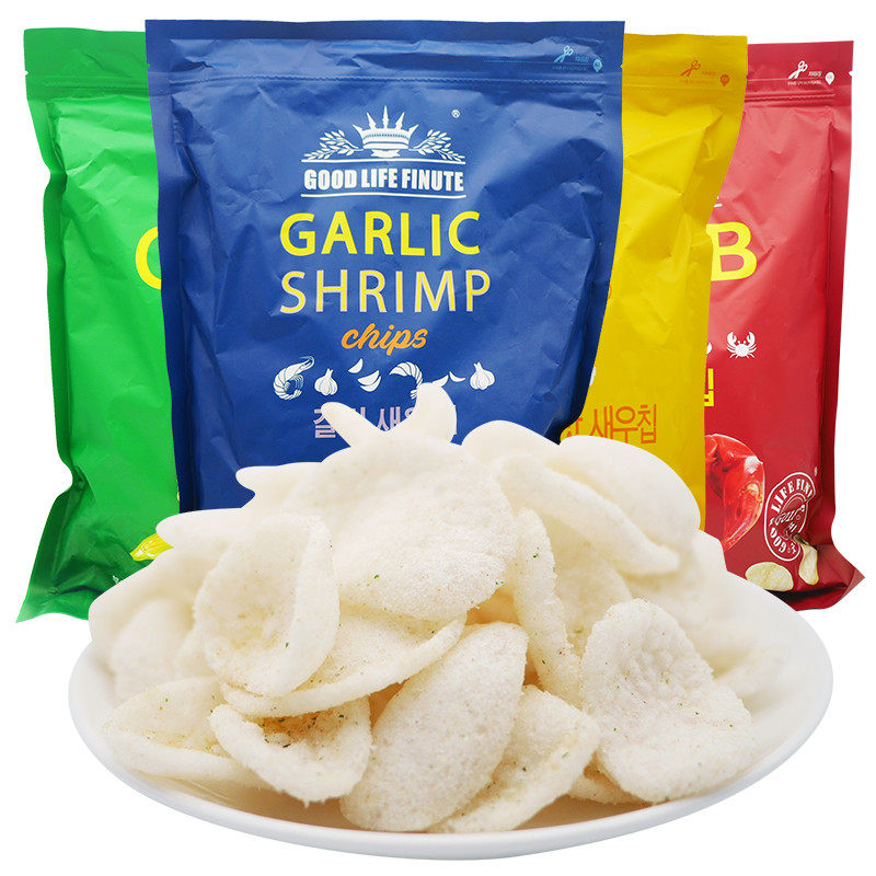 韩国进口趣莱福蒜味玉米片薯片巨型 谨乔食品膨化食品
