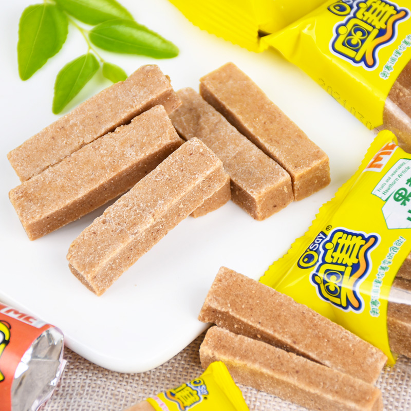 奥赛山楂片果丹皮山楂卷小黄人小包装原味果脯蜜饯官方旗舰店同款