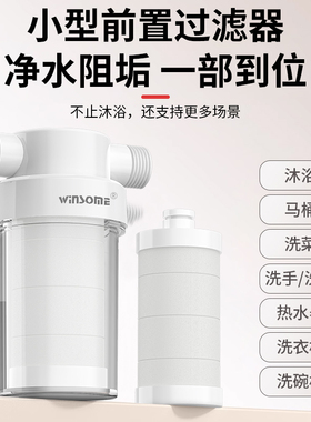 花洒过滤器家用热水器前置净水器浴室水龙头淋浴喷头通用净化滤芯