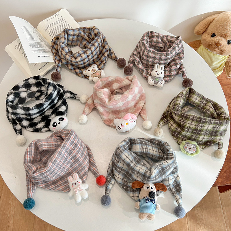 儿童围巾秋冬季防风保暖可爱三角巾男童女童围脖婴儿宝宝护颈披肩,淘宝优惠券,粉丝福利购,淘宝优惠卷