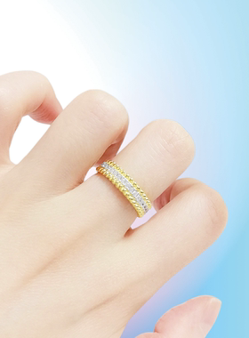 达妮埃拉轻奢羽毛爱心圆满钻对戒