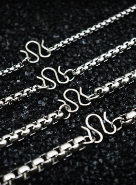 泰国佛牌挂链子一挂单挂细款钛钢