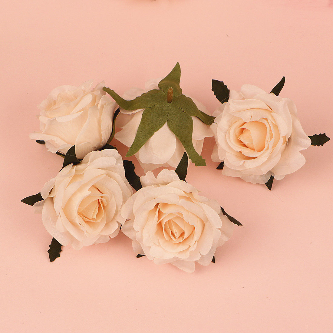 10个玫瑰花情人节蛋糕装饰摆件粉色玫瑰花婚礼花朵仿真烘焙装扮