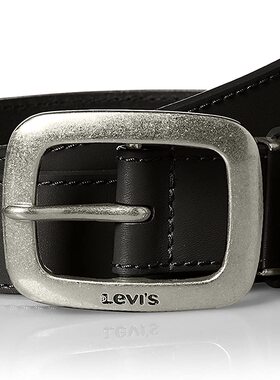 Levi's男女真皮休闲可调节皮带