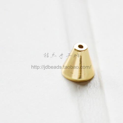 DIY饰品铜配件7*8mm喇叭花托.无光.珠帽.原坯(1725C) - 图2