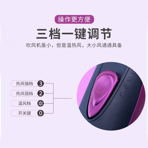 康夫电吹风机家用恒温不伤发低噪吹风筒5110大风力速干可折叠便携 - 图0