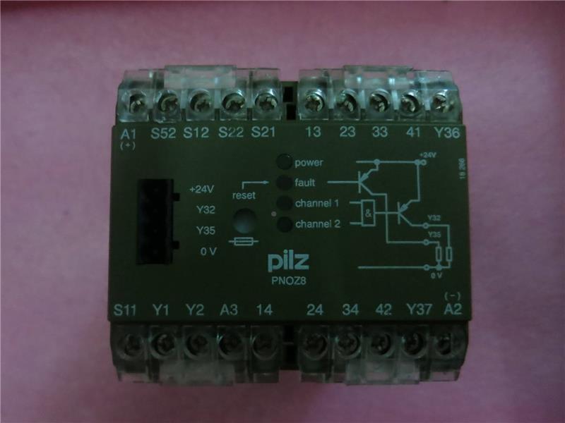 原装JMY拆机皮尔兹PILZ安全继电器PNO 8 24V/DC 3S1O 4Z76470 现 - 图0