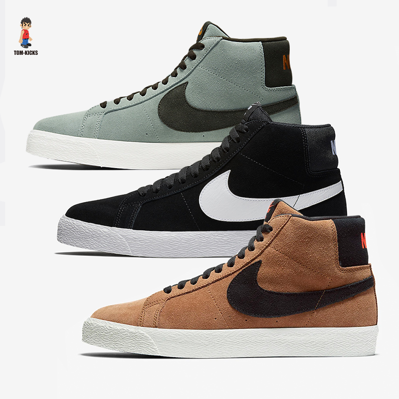 【TOM】Nike SB Blazer Zoom Mid  中帮滑板鞋864349-002-202-301 - 图0