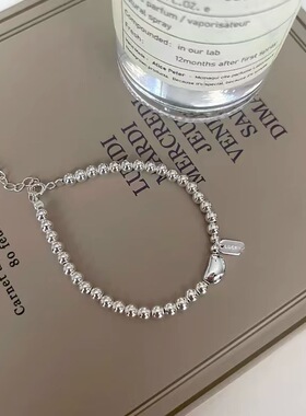 清仓 S925纯银豆豆圆珠幸运手链约4.8克