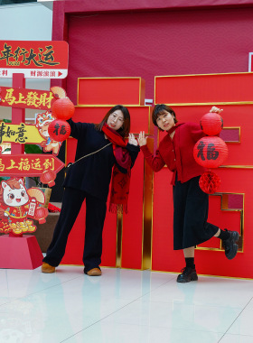 2026立体大福字kt板新年装饰场景