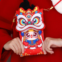 2024 New Years Dragon Year Red Envelops Birthday full moon RMBten thousand Creative cartoon New Chinese New Year crush-year-old Pack cloth art red envelopes