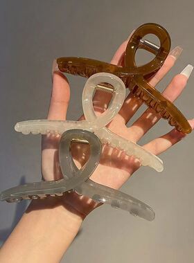Acrylic Clear Grab Clip Elegant Adult Bath Large Hair Clip新