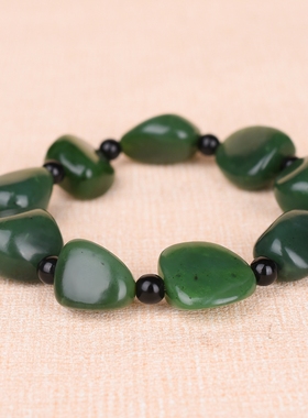 原石手串男女款俄罗斯新疆和田玉