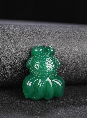 冰种玛瑙金玉满堂年年有余吊坠