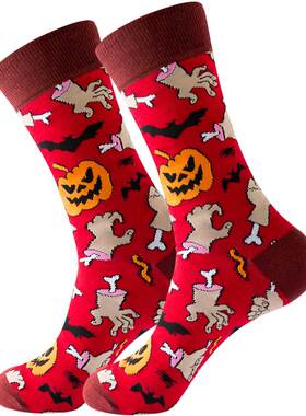 New Colorful Men's Autumn And Winter Socks Halloween Sku