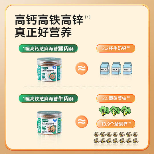 宝宝馋了儿童营养牛肉酥猪肉松拌饭料无添加宝宝辅食谱