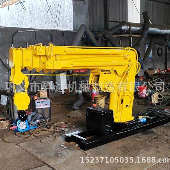 机械随车液压起重机单臂液压提升机全自动液压车载吊机,淘宝优惠券,粉丝福利购,淘宝优惠卷