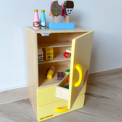 ToyWoo儿童过家家玩具木制小家电冰箱切水果仿真蔬菜厨房玩具 - 图0