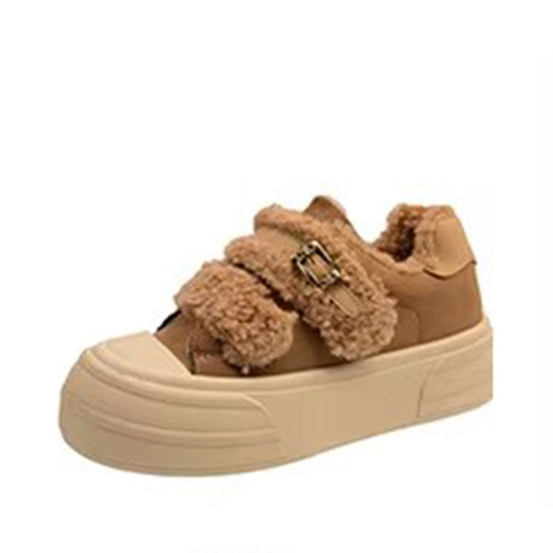 美拉德厚底雪地靴女2026新款爆款冬季加绒毛毛鞋子魔术贴保暖棉鞋,淘宝优惠券,粉丝福利购,淘宝优惠卷