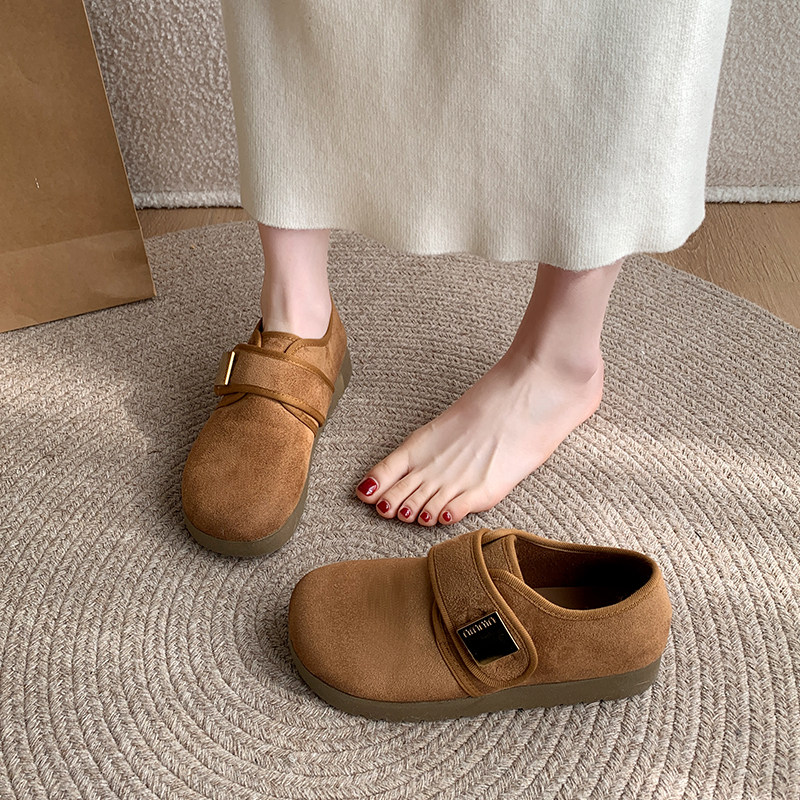 全包勃肯鞋女魔术贴一脚蹬懒人鞋2026新款春季百搭休闲鞋软底单鞋,淘宝优惠券,粉丝福利购,淘宝优惠卷