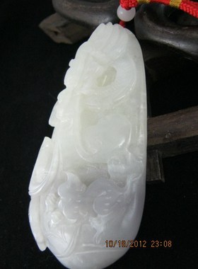 白玉白玉飞龙在天把件