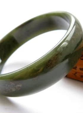 青玉青玉扁条内径手镯