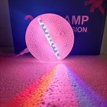 3 Color Peacock Feather LED Night Light for Home Bedroom D