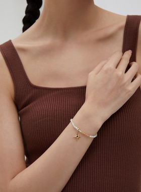 天然缅甸玉切面晶珠锁骨链S925银轻奢复古黑色锆石八星芒吊坠颈链