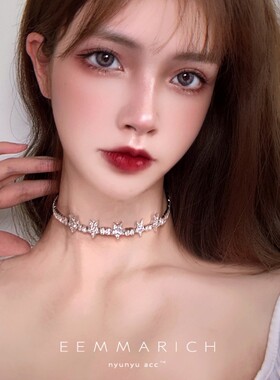CHOKER高级感五角星水晶锁骨链