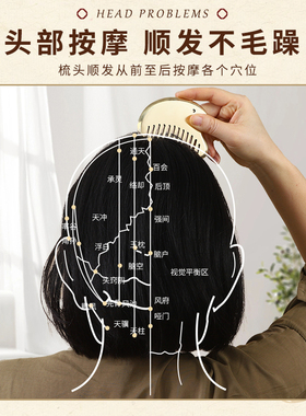 丰林全黄铜正品乳腺经络梳刮痧板