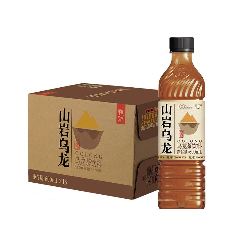 平仄山岩乌龙茶饮料无糖饮品0糖0卡0脂肪600mL*15瓶整箱装 - 图3