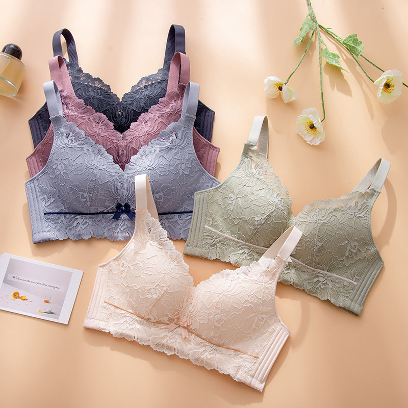 夏季聚拢显大无钢圈收副乳胸罩 魅角内衣文胸