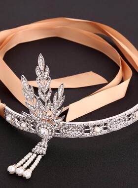 The great gatsby hair crown the bride adorn article female
