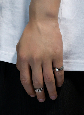 oammi原创设计潮牌送礼钛钢戒指