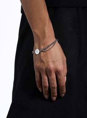 OAMMI原创设计钛钢火焰双链手链